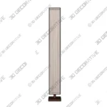 Bailey Floor Lamp with Adjustable Antique Brass Design 3D Decorative