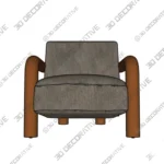 Balance Accent Chair with Wooden Frame Upholstery - 3D Decorative Balance Accent Chair with Wooden Frame Upholstery 3D Decorative