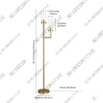 Basso Torchiere Floor Lamp with Adjustable Light Control