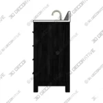 Beaufort Single Sink Black Bath Vanity – 3D Models