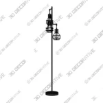 Dimmable Floor Lamp with 3 Bulbs Zakaria Tree Design 3D Decorative