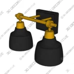 Escarment Dimmable Black Brass Vanity Light - Shop Now Escarment Dimmable Black Brass Vanity Light Shop Now