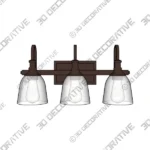 Falbo 3-Light Vanity Light – Seeded Glass Falbo 3 Light Vanity Light – Seeded Glass