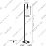 Malva Floor Lamp with Adjustable Arm and Reading Light Malva Floor Lamp with Adjustable Arm and Reading Light