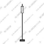 Malva Floor Lamp with Adjustable Arm and Reading Light - 3D Decorative Malva Floor Lamp with Adjustable Arm and Reading Light 3D Decorative