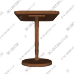 Mid Century Cantilever Walnut Side Table for Living Spaces - 3D SketchUp Mid Century Cantilever Walnut Side Table for Living Spaces 3D SketchUp