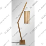 Mid Century Modern Wooden Floor Lamp Minimalist Design