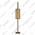 Mid Century Modern Wooden Floor Lamp Minimalist Design 3D Decorative