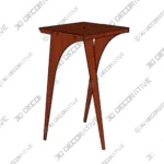 Mid Century Wood Plant Stand for Indoor Display - 3D Models Mid Century Wood Plant Stand for Indoor Display 3D Models