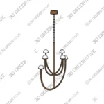 Pedra Chandelier with Tiered Crystal Glass Pendants - 3D Models Pedra Chandelier with Tiered Crystal Glass Pendants 3D Models