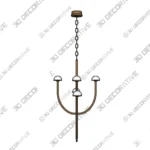 Pedra Chandelier with Tiered Crystal Glass Pendants - 3D SketchUp Pedra Chandelier with Tiered Crystal Glass Pendants 3D SketchUp