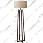 Quinn Floor Lamp with Drum Shade and Tripod Base