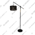 Rattan Arched Floor Lamp with Natural Woven Shade - 3D Models Rattan Arched Floor Lamp with Natural Woven Shade 3D Models