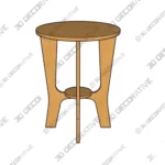 Small Round Wooden Coffee Table for Modern Living Rooms -3D Models Small Round Wooden Coffee Table for Modern Living Rooms 3D Models