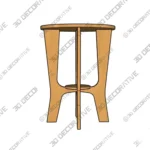 Small Round Wooden Coffee Table for Modern Living Rooms -3D SketchUp Small Round Wooden Coffee Table for Modern Living Rooms 3D SketchUp