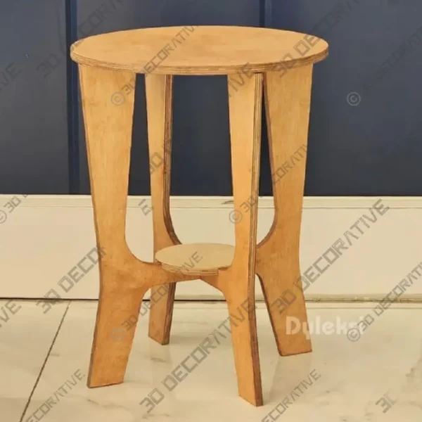 Small Round Wooden Coffee Table for Modern Living Rooms