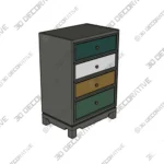 American Traditional Storage Chest Wooden Dresser - 3D Models American Traditional Storage Chest Wooden Dresser 3D Models