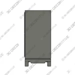 American Traditional Storage Chest Wooden Dresser - 3D SketchUp American Traditional Storage Chest Wooden Dresser 3D SketchUp