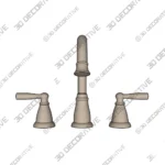 Banbury Widespread High Arc Bathroom Faucet 3D Decorative