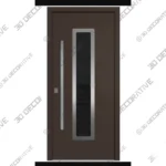 Brown Steel Exterior Door - Nova Inox S1 Prehung Brown Steel Exterior Door Nova Inox S1 Prehung