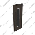 Brown Steel Exterior Door - Nova Inox S1 Prehung - 3D Models Brown Steel Exterior Door Nova Inox S1 Prehung 3D Models