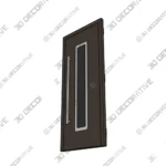 Brown Steel Exterior Door - Nova Inox S1 Prehung - 3D SketchUp Brown Steel Exterior Door Nova Inox S1 Prehung 3D SketchUp