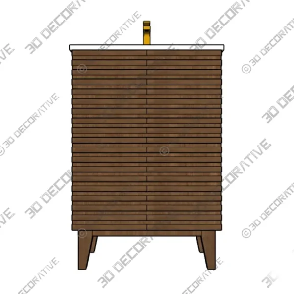 Cascade Bathroom Vanity – 3D Decorative