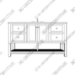 Chertsey Single Bathroom Vanity Set – 3D Models Chertsey Single Bathroom Vanity Set – 3D Models