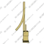 Creative One Handle Single Hole Bathroom Faucet 3D Models