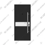 Deux 6072 Prehung Steel Entry Door - 3D Decorative Deux 6072 Prehung Steel Entry Door 3D Decorative