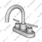 Dorset Centerset Double Handle High Arc Bathroom Faucet - Shop Now Dorset Centerset Double Handle High Arc Bathroom Faucet Shop Now