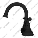 Dunston Centerset Double Handle High Arc Bathroom Faucet Sketchup Model