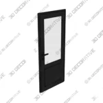 Fiberglass Entry Door Frosted Glass Prehung System- 3D Models Fiberglass Entry Door Frosted Glass Prehung System 3D Models