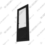 Fiberglass Entry Door Frosted Glass Prehung System - 3D SketchUp Fiberglass Entry Door Frosted Glass Prehung System 3D SketchUp