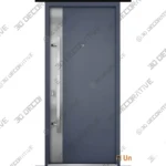 Front Exterior Prehung Steel Door Stainless Modern