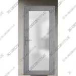 Frosted Glass Office Door Prehung Fiberglass Residential