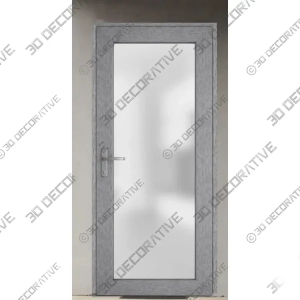 Frosted Glass Office Door Prehung Fiberglass Residential