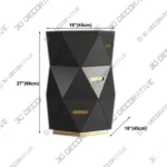 Glam Storage Chest Wooden Dresser with 3 Spacious Drawers