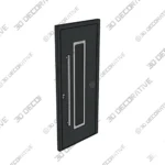 Gray Modern Steel Door Nova Inox S1 Prehung 3D Models