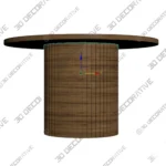 Latitude Run Fiammetta 52 Round Pedestal Dining Table 3D Models