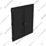 Manux 8111 Prehung Metal Plastic Double Front Entry Doors - 3D Models Manux 8111 Prehung Metal Plastic Double Front Entry Doors 3D Models