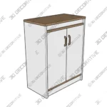 Modern Storage Chest Manufactured Wood Dresser for Bedroom - 3D Models Modern Storage Chest Manufactured Wood Dresser for Bedroom 3D Models