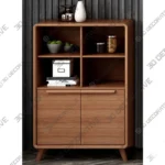 Modern Style Brown Storage Chest Solid Wood Dresser