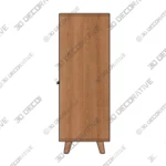 Modern Style Brown Storage Chest Solid Wood Dresser 3D SketchUp