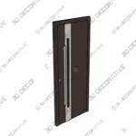 Nova Inox S2 Brown Door Prehung Steel Exterior 3D Models