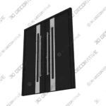 Nova Inox S2 Double Door Black Steel Prehung Set 3D SketchUp