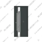 Nova Inox S2 Gray Door Industrial Modern Entry- 3D Decorative Nova Inox S2 Gray Door Industrial Modern Entry 3D Decorative