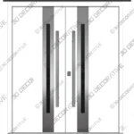 Nova Inox S2 Prehung White Steel Double Doors Nova Inox S2 Prehung White Steel Double Doors