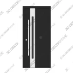 Nova Inox S2 Steel Door Black Matte Prehung - 3D SketchUp Nova Inox S2 Steel Door Black Matte Prehung 3D SketchUp