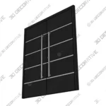 Nova Inox S3 Black Double Entry Door 3D SketchUp